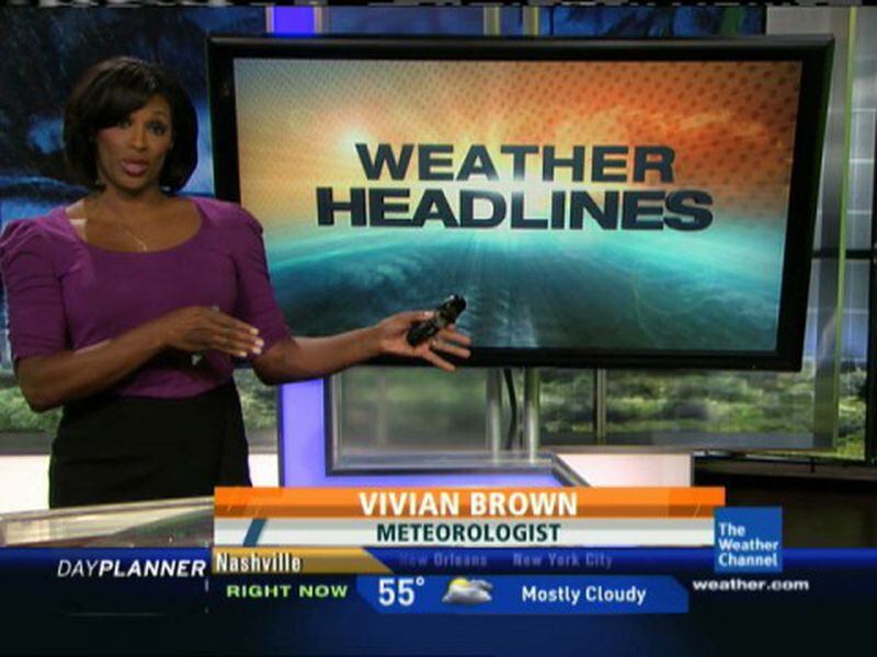 Vivian Brown's final day at the Weather Channel was today after 29 years at the station. CREDIT: Weather Channel