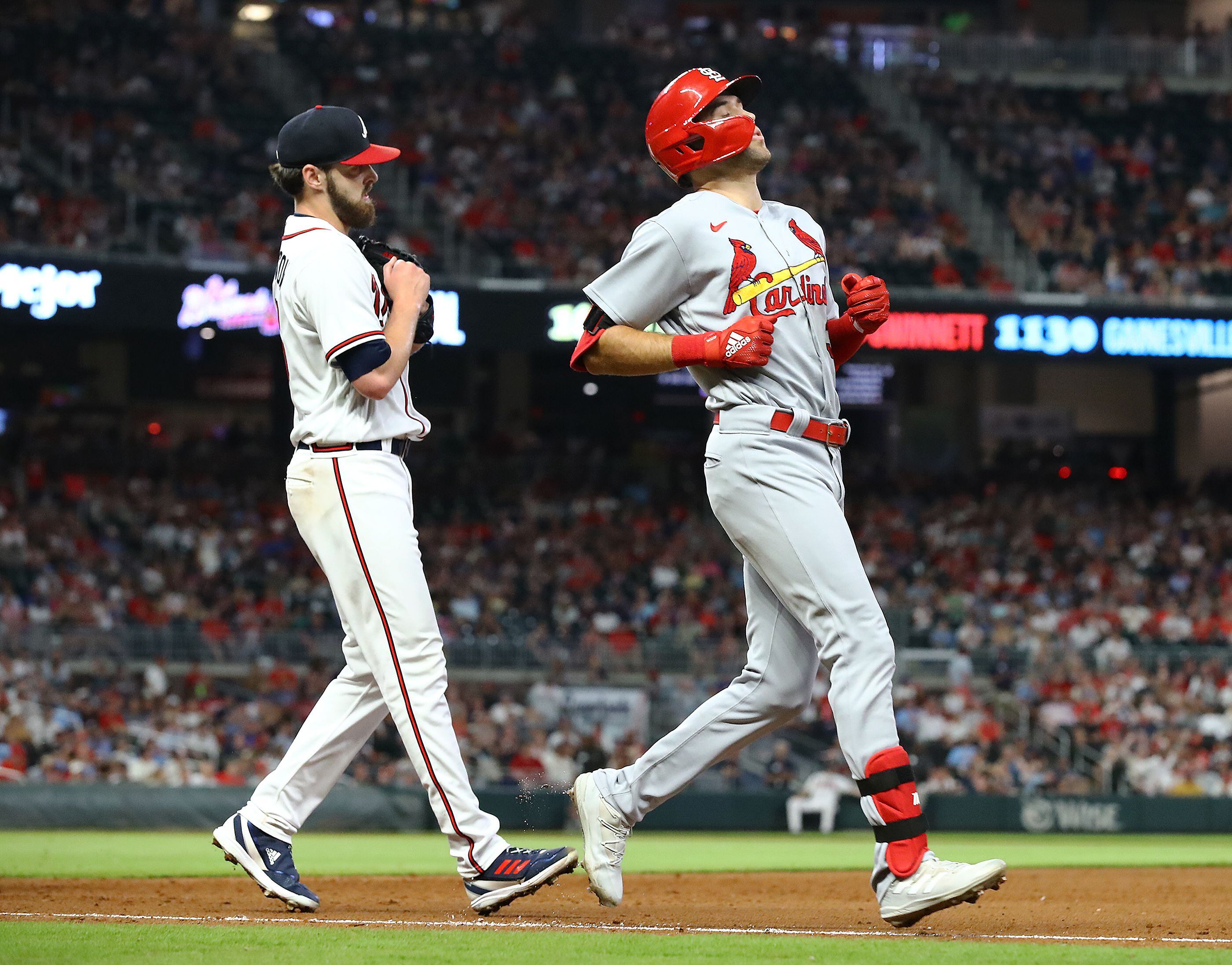 10-spot: Cardinals score 10 runs in 1st inning vs Braves - The San Diego  Union-Tribune