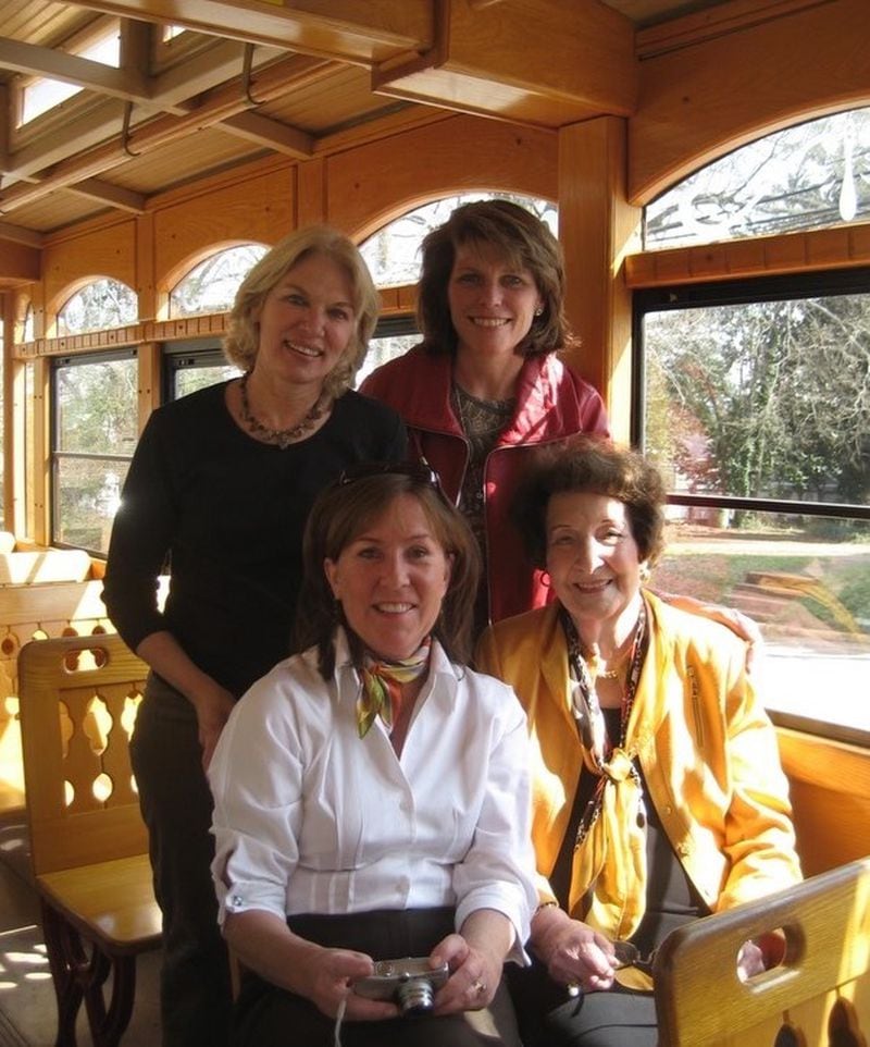 Anne Sterchi (top left) with (clockwise from top right) Beth Finnerty, Dottie Fuqua and Mary Pat Matheson. Matheson said she, Sterchi and Finnerty were like daughters to Fuqua.