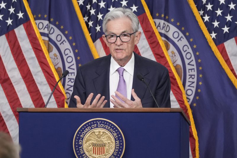 Federal Reserve Board Chairman Jerome Powell speaks during a news conference at the Federal Reserve in Washington, Wednesday, Sept. 18, 2024. (AP Photo/Ben Curtis)