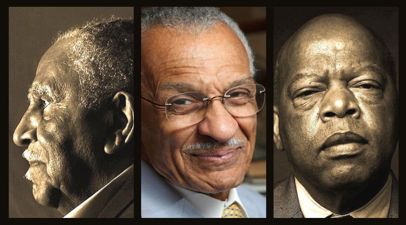 Civil Rights icons, Joseph Lowery, C.T. Vivian and John Lewis.