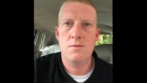 This is a picture of Trevor Coke from his Georgia Peace Officer Standards and Training Council file.