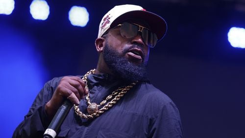 Rapper Big Boi performs during Wind Down Concert in East Point on Wednesday, July 26, 2023. (Michael Blackshire/Michael.blackshire@ajc.com)