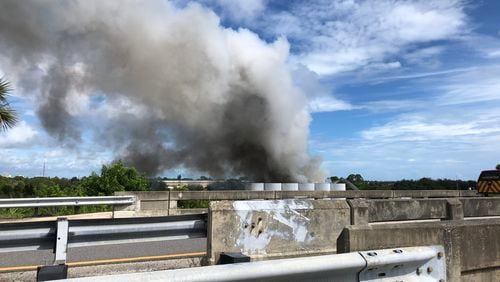 Several large explosions occurred at a Palm Bay, Fla., chemical plant Tuesday morning. Image Palm Bay PD