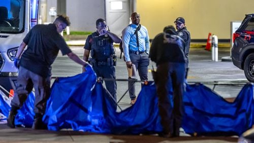 Atlanta police are investigating a deadly shooting at a Buckhead gas station Thursday.