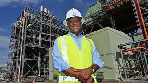Portrait of Chris Womack, Georgia Power's chairman, president & CEO, at Georgia Power’s Plant McDonough-Atkinson, on Wednesday, June 8, 2022. (Hyosub Shin / Hyosub.Shin@ajc.com)