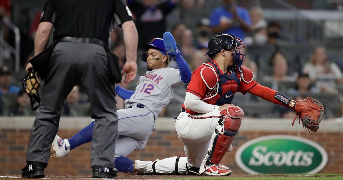 Final Score: Mets 3, Braves 1—Pillar leaves game with a hit by