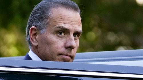 Hunter Biden steps into a vehicle as he leaves federal court, Thursday, Sept. 5, 2024, in Los Angeles, after pleading guilty to federal tax charges. (AP Photo/Eric Thayer)