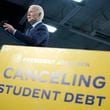 President Joe Biden delivers remarks on student loan debt at Madison College, Monday, April 8, 2024, in Madison, Wis. (AP Photo/Evan Vucci)