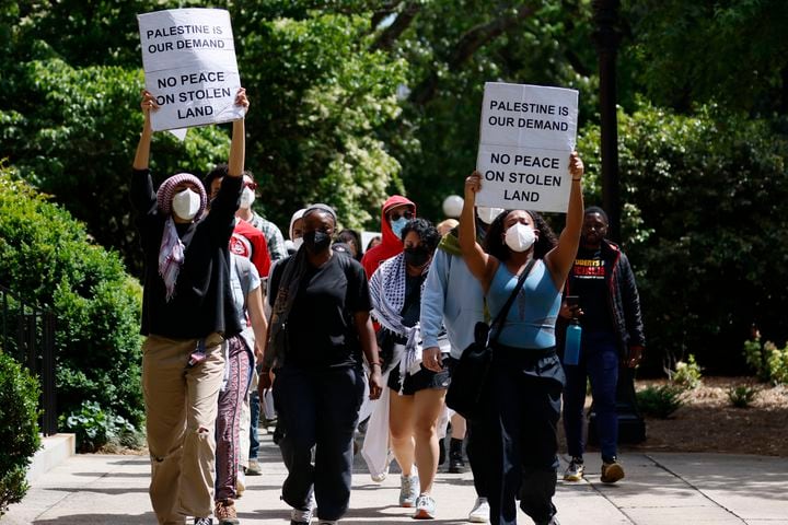 University of Georgia campus Pro-Gaza protest