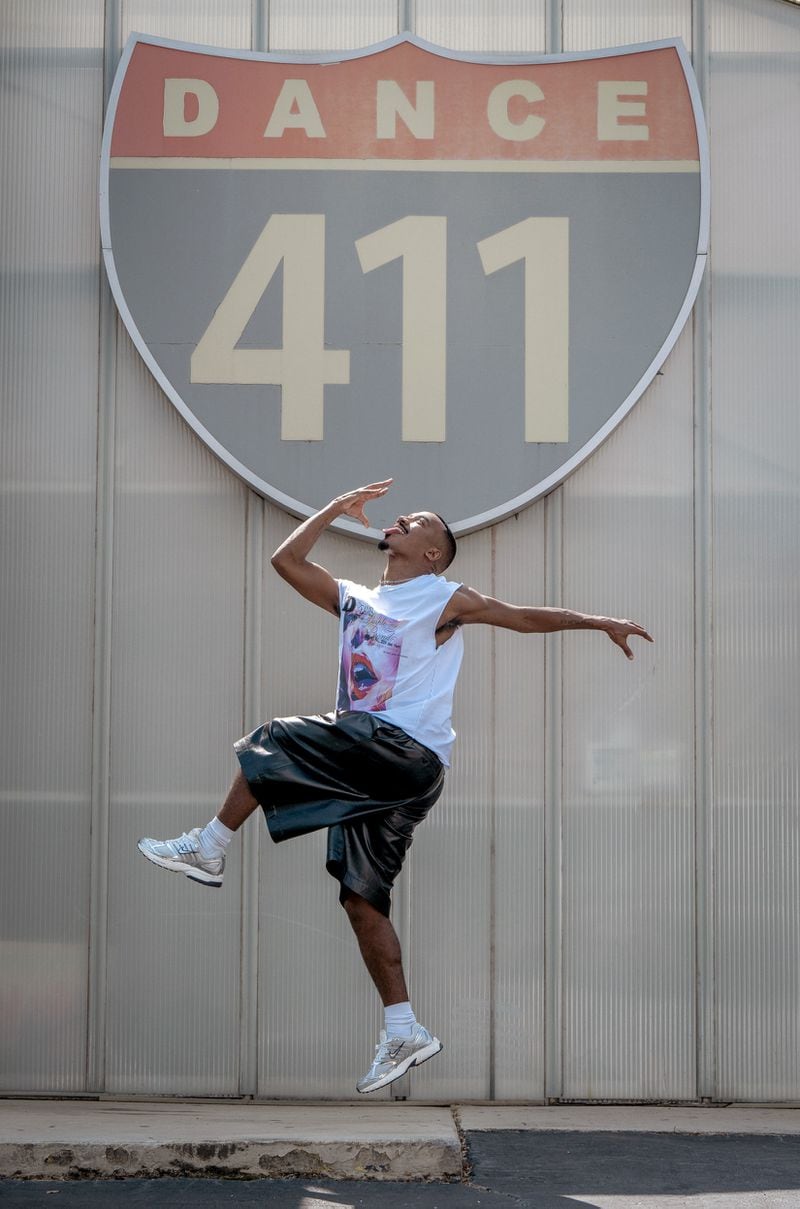 Dancer and choreographer Sean Bankhead poses outside of now-closed Dance 411 Studios in Atlanta on Friday, August 9, 2024. (Ronald R. Williams III/AJC)