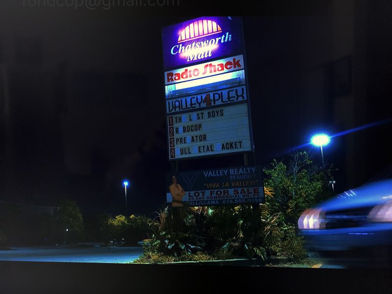 The 1987 movie marquee from the movie "Day Shift" on Netflix that was set up in 2021 at Gwinnett Place Mall. NETFLIX