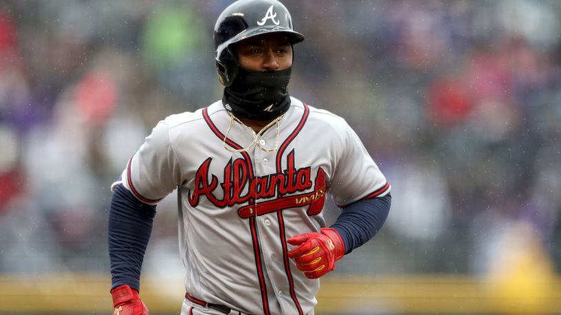 Uncomfortably cold weather has been the norm for Braves so far
