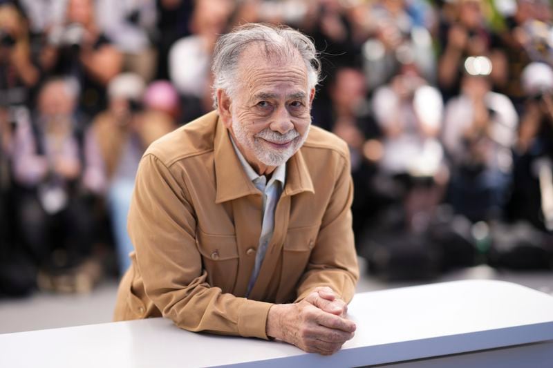 FILE - Director Francis Ford Coppola poses for photographers at the photo call for the film "Megalopolis" at the 77th international film festival, Cannes, southern France, Friday, May 17, 2024. (Photo by Scott A Garfitt/Invision/AP, File)