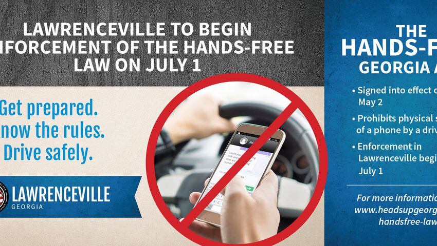 Lawrenceville police to begin enforcement of Hands-Free law July 1