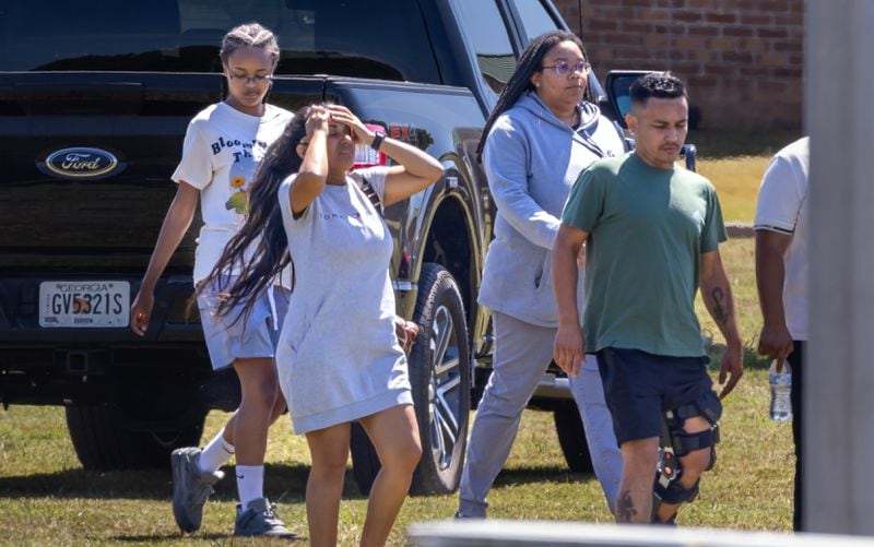 Four people were killed and nine others were taken to various hospitals after a shooting at Apalachee High School in Barrow County, the GBI said Wednesday, Sept. 4, 2024. One person was in custody, the state agency confirmed. (John Spink/AJC)