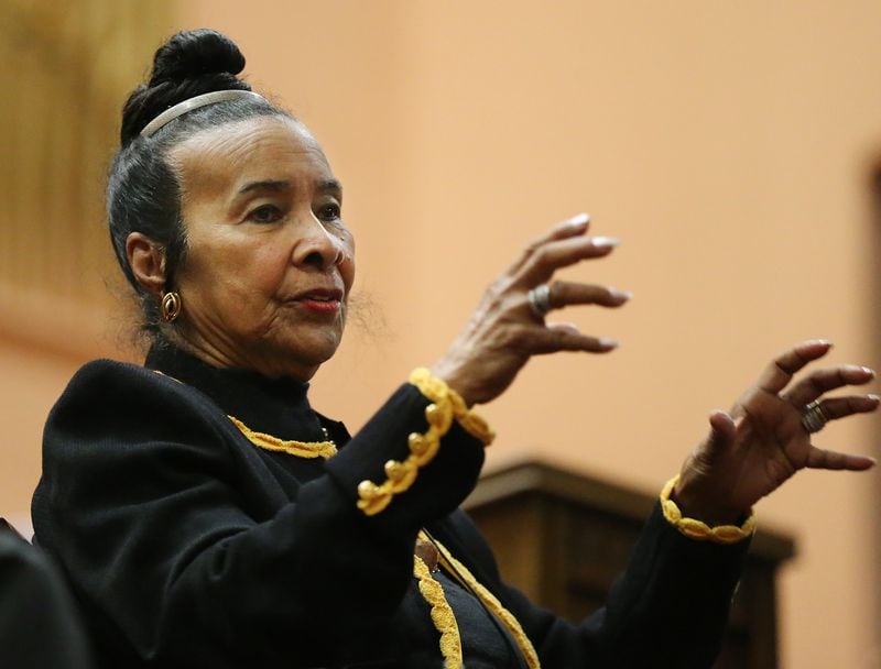 Xernona Clayton at the Historic Ebenezer Baptist Church on Tuesday, Dec. 27, 2016, in Atlanta.    Curtis Compton/ccompton@ajc.com