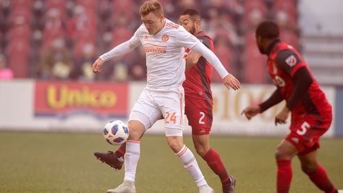 Atlanta United’s Julian Gressel had a goal disallowed against Toronto Sunday.