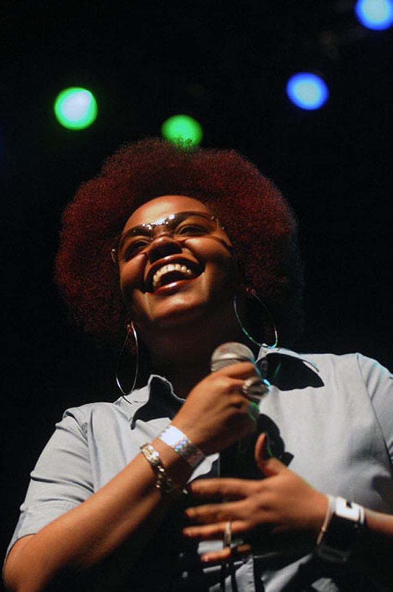 Jill Scott, performing at Atlanta's FunkJazz Kafé Arts and Music Festival in 2012. (Shannon McCollum)