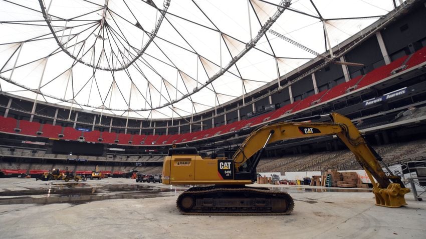 Demolition of Georgia Dome begins