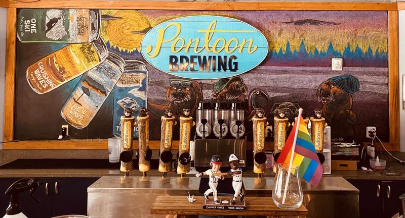 The reopening Pontoon Brewing in Sandy Springs promises 18 beers on tap. Bob Townsend for The Atlanta Journal-Constitution
