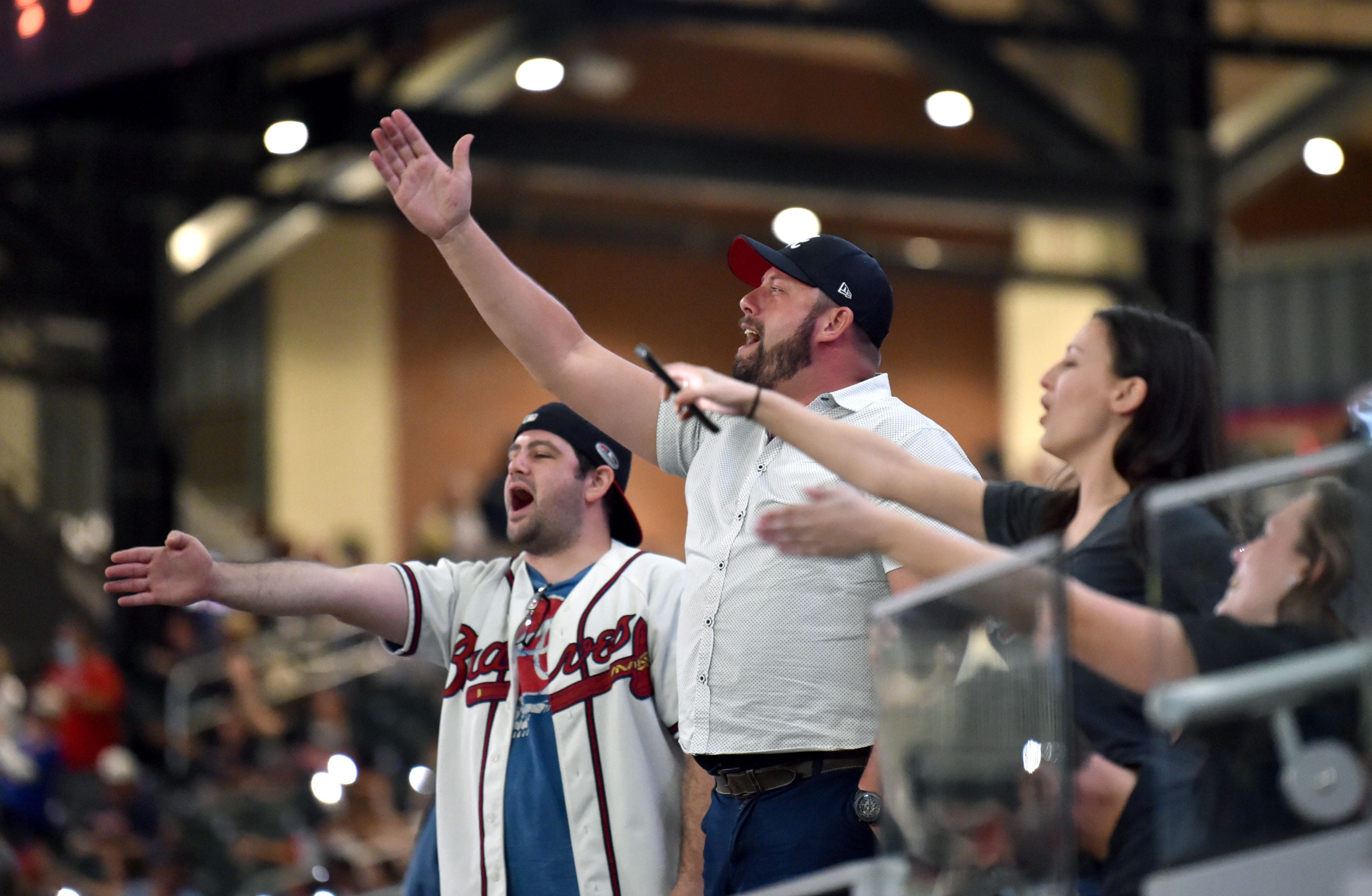 Atlanta Braves use tomahawk chop during 2021 home opener