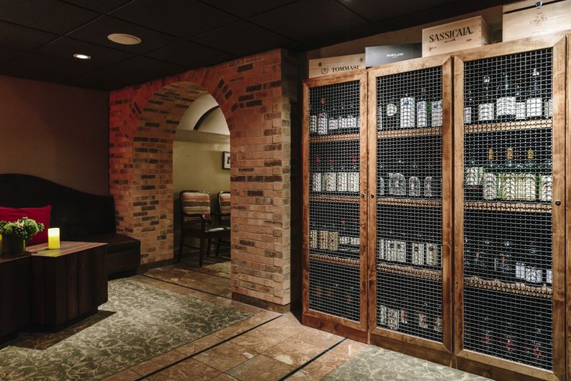 With 450 wine labels, La Grotta Ristorante Italiano has an extensive bottle selection in its cellar.
(Courtesy of Karen Pagano)