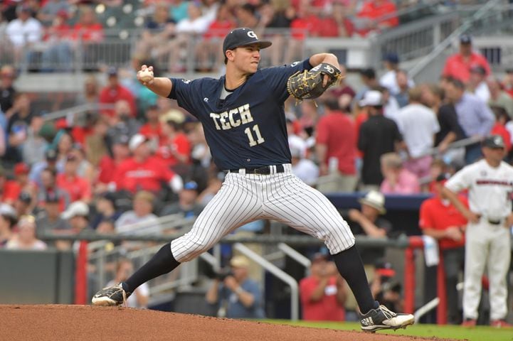 Photos: Tech and Georgia battle in baseball