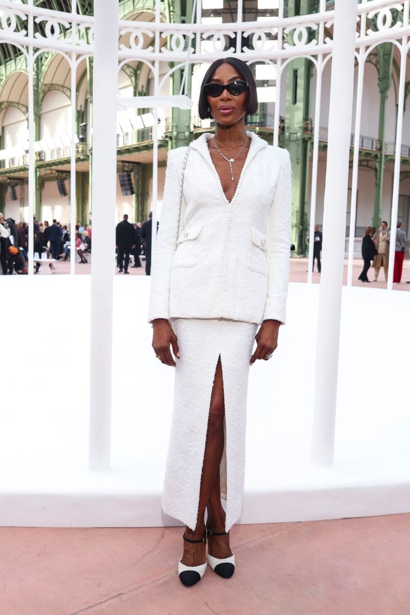 Naomi Campbell attends the Chanel Spring/Summer 2025 collection presented Tuesday, Oct. 1, 2024, in Paris. (Photo by Vianney Le Caer/Invision/AP)