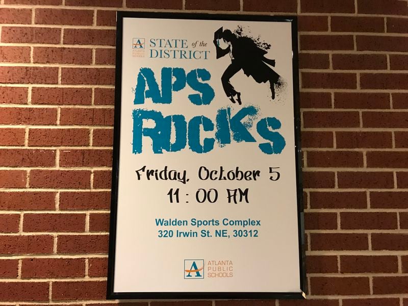 The 2018 Atlanta Public Schools  State of the District event will be held Oct. 5 at the Walden Sports Complex.