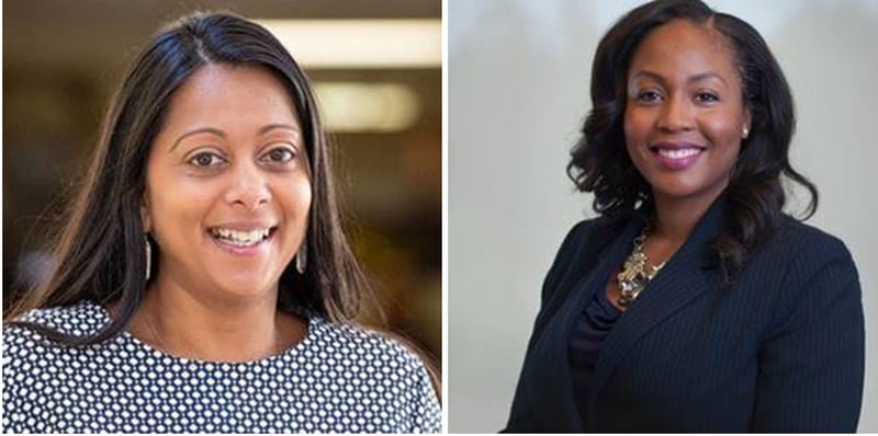 Kinnari Patel- Smyth, left, is the executive director of KIPP Metro Atlanta Schools. Mini’imah Shaheed, right, is the chief schools officer.