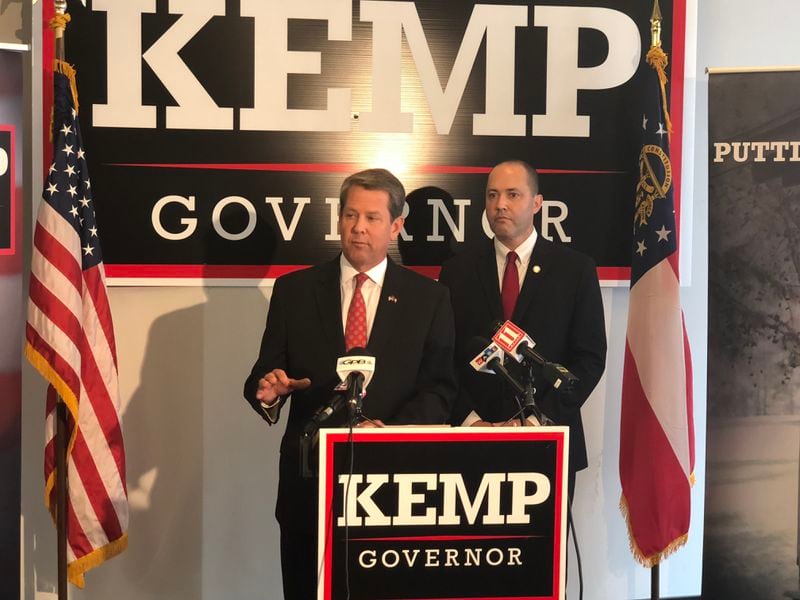 Secretary of State Brian Kemp and Attorney General Chris Carr.