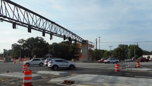 Snellville drivers will begin utilizing the displaced left turn lanes on Ga 10/ U.S. 78 to turn left onto Ga 124/Scenic Highway beginning July 31. (Courtesy GDOT)