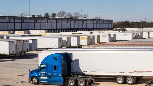 Warehousing, such as this Home Depot facility in Locust Grove, has helped Henry County grow. (Jenni Girtman for The Atlanta Journal-Constitution)