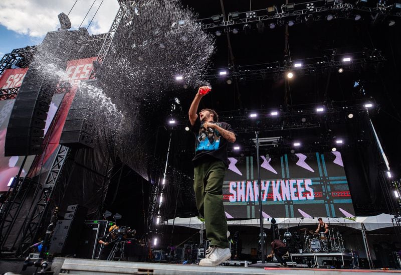 The Canadian-American artist grandson performs on the first day of this year's Shaky Knees Festival on Friday afternoon, April 29, 2022. (Photo by Ryan Fleisher for The Atlanta Journal-Constitution)