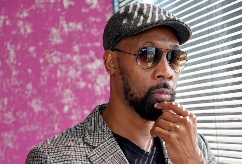 Musician, actor and filmmaker RZA poses for a portrait at his office, Wednesday, Aug. 28, 2024, in Los Angeles. (AP Photo/Chris Pizzello)