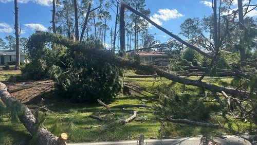 In Coffee County, Georgia, winds gusts reached at least 93 mph during Hurricane Helene. Here's some of the  damage on Walker Street in Douglas.