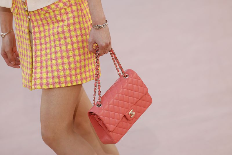 A model wears a creation as part of the Chanel Spring/Summer 2025 collection presented Tuesday, Oct. 1, 2024, in Paris. (Photo by Vianney Le Caer/Invision/AP)