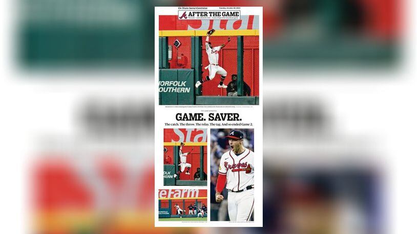 How to find the AJC Braves pages, print editions and other keepsakes from  the Braves' season