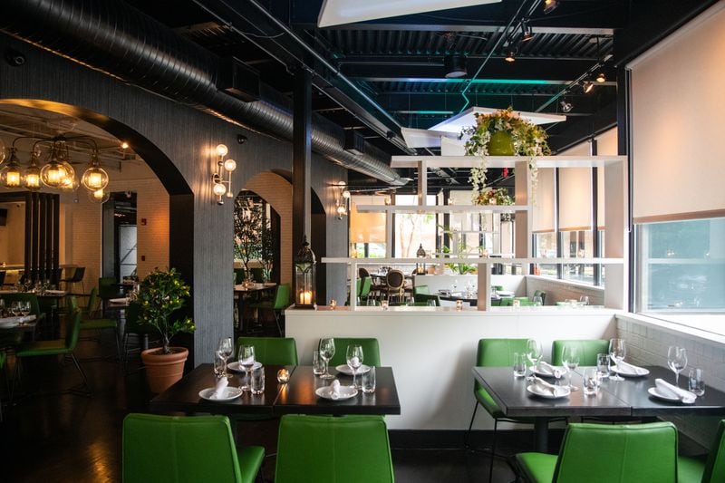 The Akly brothers’ father, Tony Akly of the Sandy Springs’ Restaurants Consulting Group Inc., took on the architectural and interior design of Tre Vele. (Mia Yakel for The Atlanta Journal-Constitution)