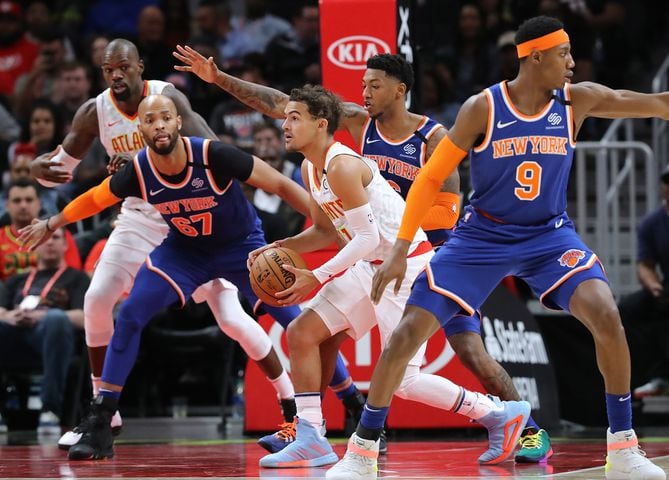 Photos: Hawks lose to Knicks amid coronavirus concerns