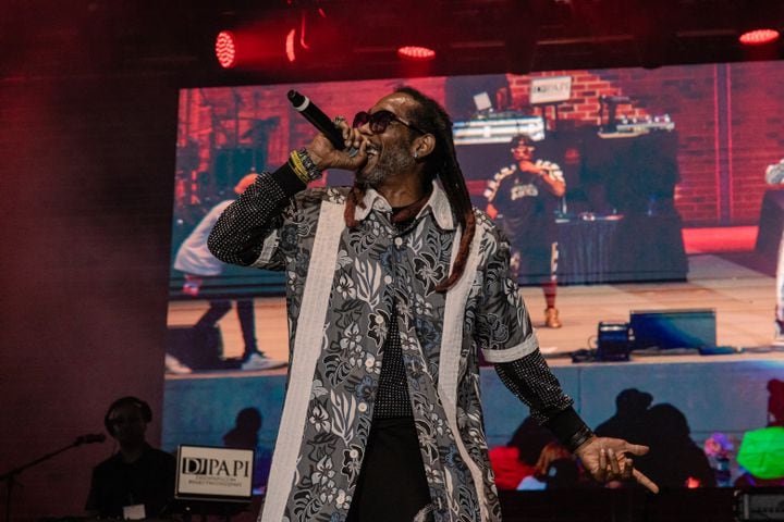 Big Gipp from Goodie Mob performs at Stockbridge Amphitheater on Saturday, June 8, 2024. Credit: Kymani Culmer for the Atlanta Journal-Constitution