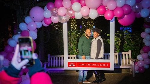 The Atlanta Botanical Garden is hosting its romantic 'Valentines in the Garden' event on Feb. 14.