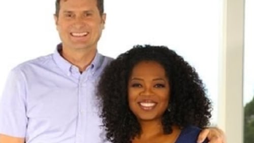 Pastor and author Rob Bell joins Oprah's "The Life You Want" tour at Philips Arena on Saturday, Sept. 6. CREDIT: OWN