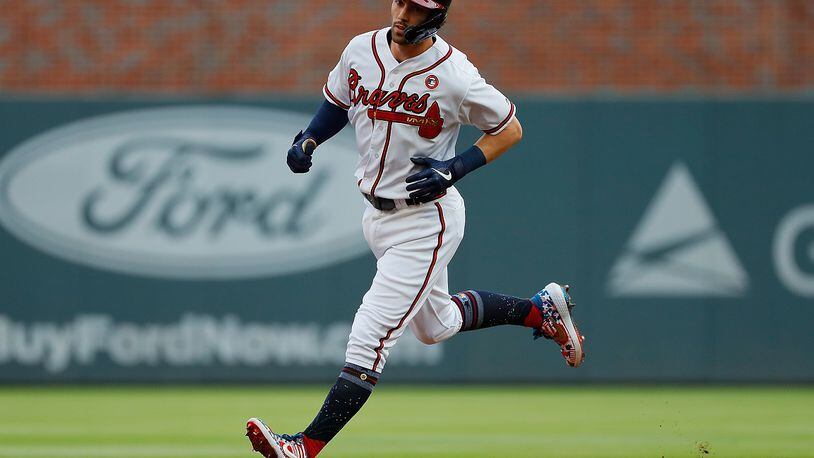 Atlanta, GA, USA. 04th July, 2019. Atlanta Braves infielder Ozzie