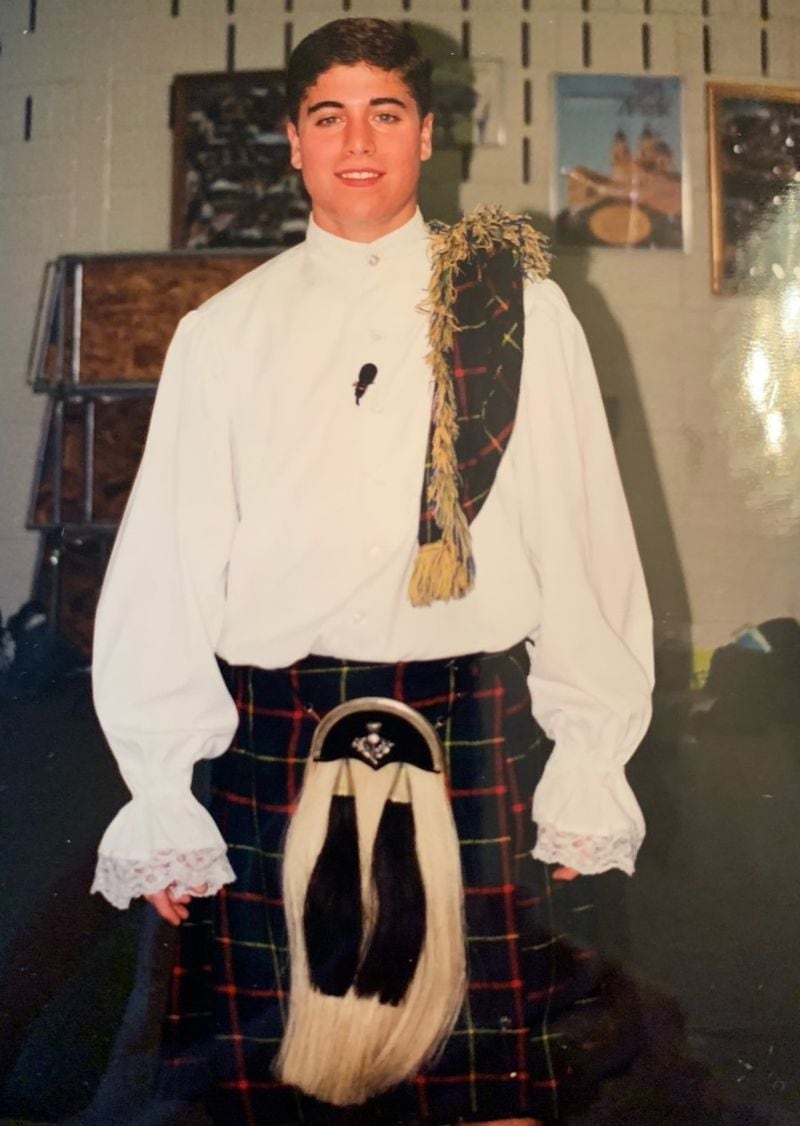 Omar Lopez-Cepero in costume for the Duluth High School production of "Brigadoon" in his sophomore year.