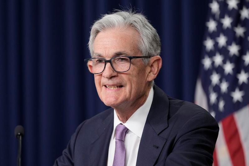 Federal Reserve Board Chairman Jerome Powell speaks during a news conference at the Federal Reserve in Washington, Wednesday, Sept. 18, 2024. (AP Photo/Ben Curtis)