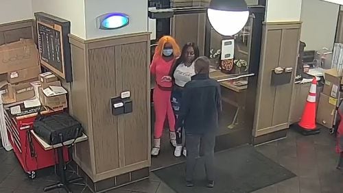 Police are offering a $2,000 reward for information leading to the arrests of three women accused of throwing bricks at a Buckhead Chick-fil-A this week.