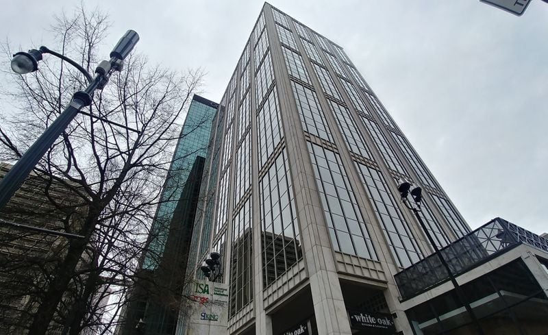 Richard Bowers, landlord for two downtown office towers at 260 and 270 Peachtree Streets, faces a dilemma on how much to upgrade the buildings when it's unknown if or when workers will return. Photo taken Jan. 30, 2021. (Andy Peters, andy.peters@ajc.com)