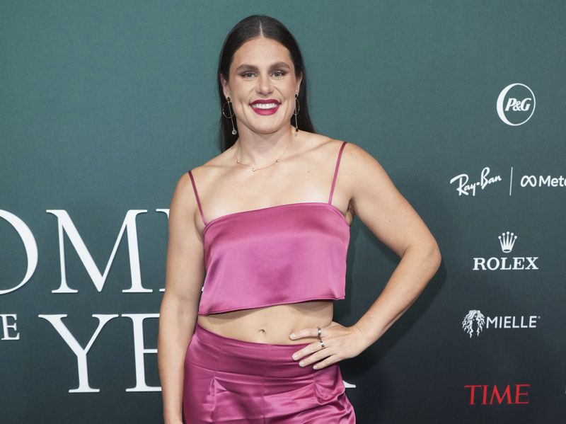 FILE - Ilona Maher attends the TIME Women of the Year Gala in West Hollywood, Calif., on March 5, 2024. (Photo by Jordan Strauss/Invision/AP, File)